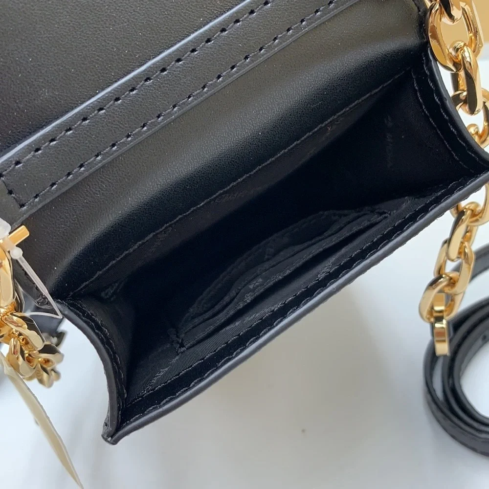 MICHAEL KORS Carmen NS Small Phone Crossbody Bag Black color - Picture 5 of 16